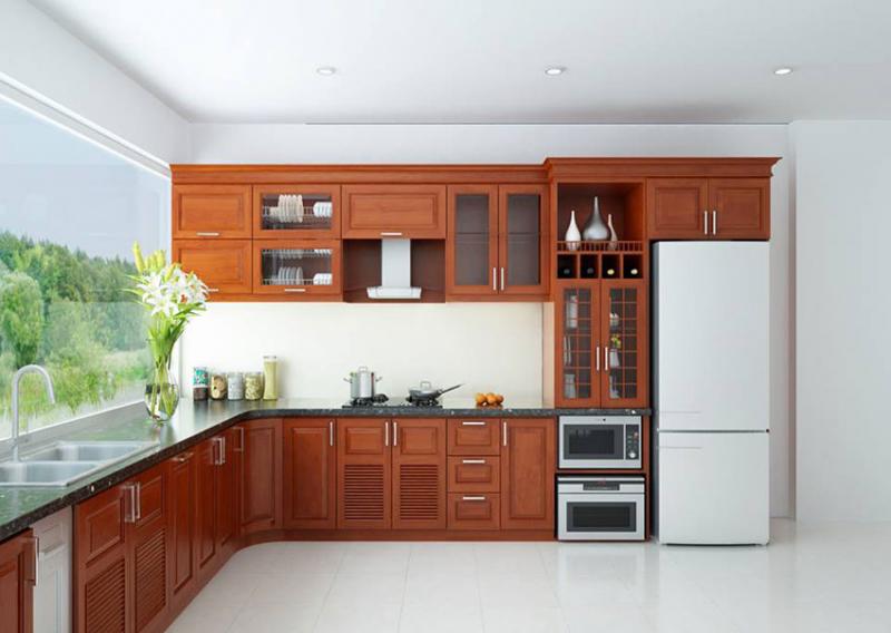 Tủ bếp kiểu dáng hiện đại cao cấp FNL908 (Ảnh minh họa)