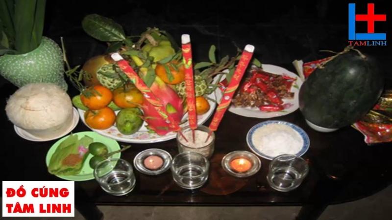 Ảnh minh họa mâm đồ cúng ngoài trời