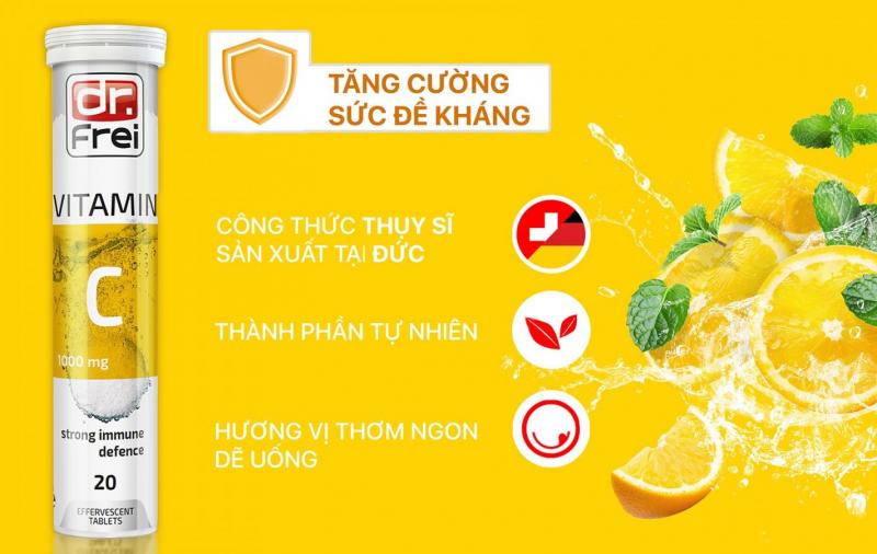 Viên sủi bổ sung Vitamin C Dr. Frei