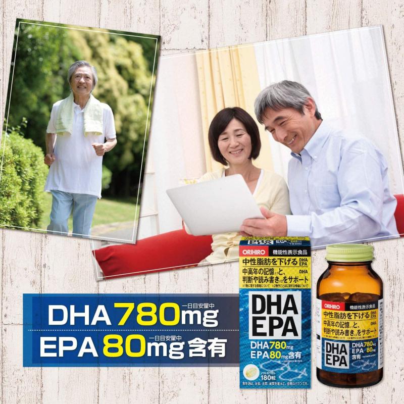 Viên uống bổ não DHA EPA Orihiro 180 viên