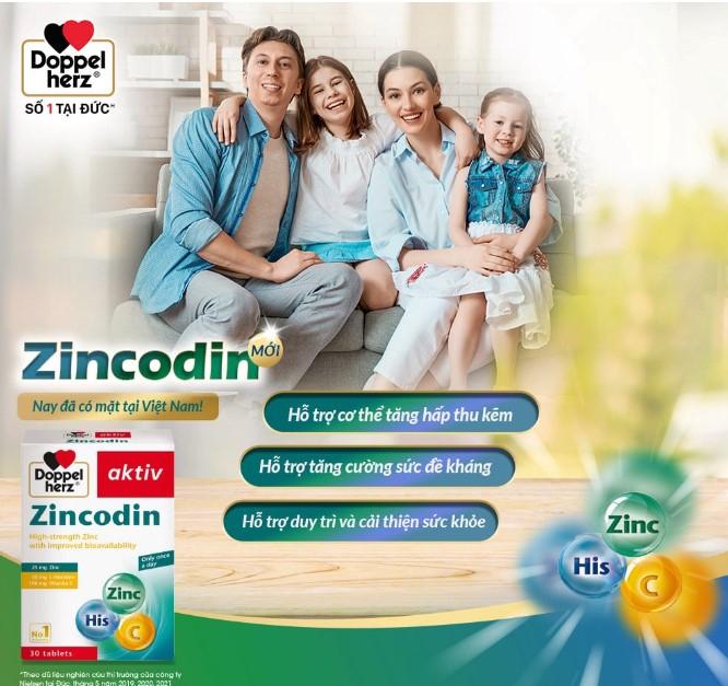 Viên uống bổ sung kẽm và hỗ trợ tăng cường sức đề kháng Doppelherz Zincodin