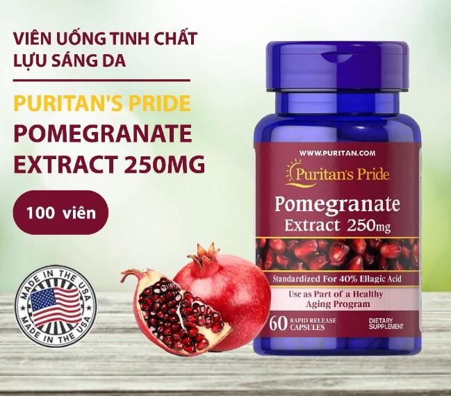 Viên uống chống nắng nội sinh Puritan's Pride Pomegranate Extract 250mg