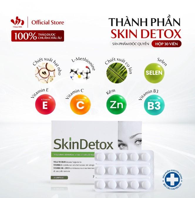 Viên uống giảm mụn Skin Detox