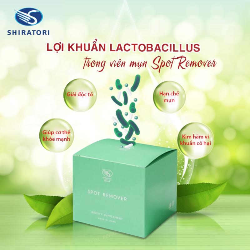 Viên uống ngừa mụn đẹp da Shiratori Spot Remover Supplement
