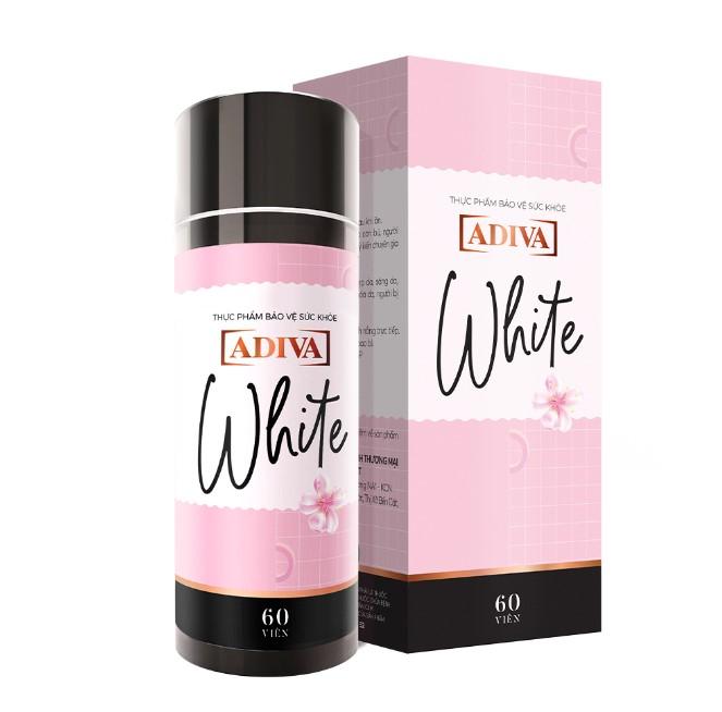 Viên uống sáng da và chống nắng toàn thân White Adiva - hộp 60 viên