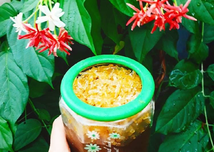 Vỏ bưởi rim đường phèn