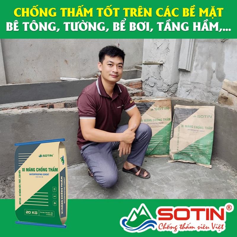 Vữa chống thấm Sotin
