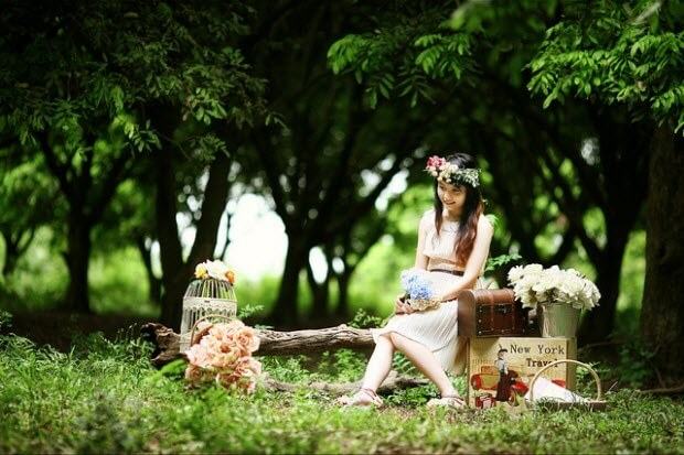 Vườn nhãn đem lại cho ta cảm giác đứng giữa đồng nội quê hương