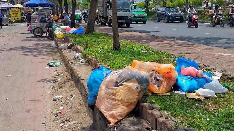 Vứt rác bừa bãi