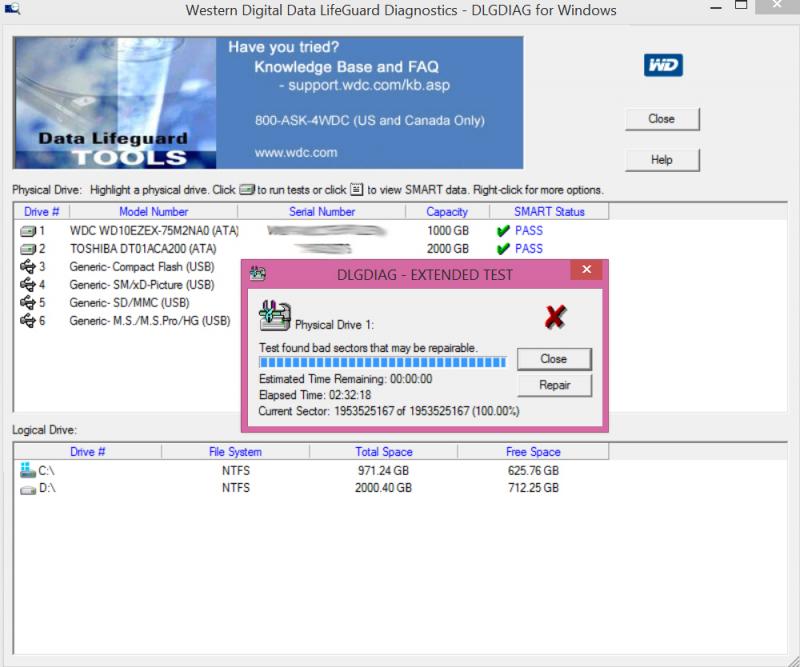 Western Digital Data LifeGuard Diagnostic