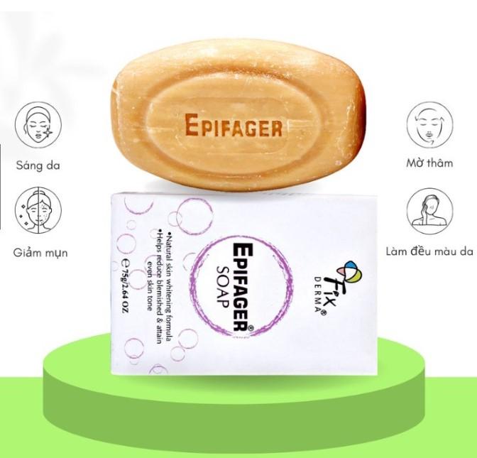 Xà phòng trắng sáng da mờ thâm nám Fixderma Epifager Soap
