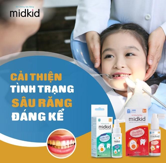 Xịt chống sâu răng Midkid cho bé
